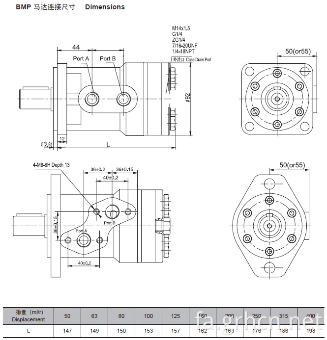 هیدرولیک موتور Omp 315